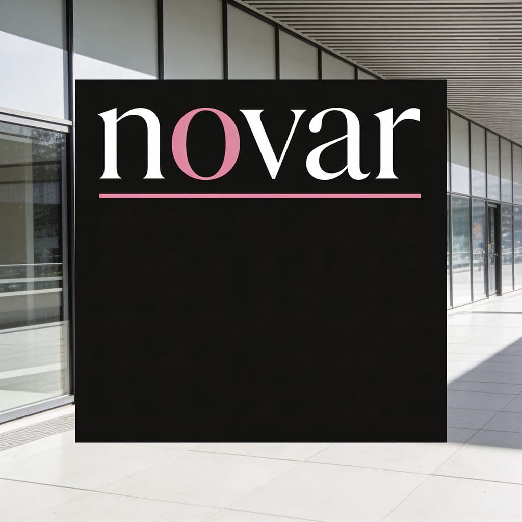 NOVAR — minimalistyczny wordmark