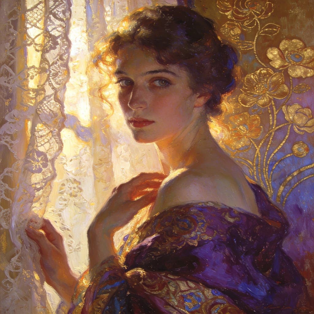 Portret kobiety, styl impresjonizmu