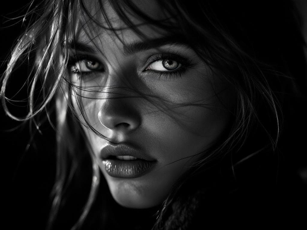 Portret studyjny, wysoka moda